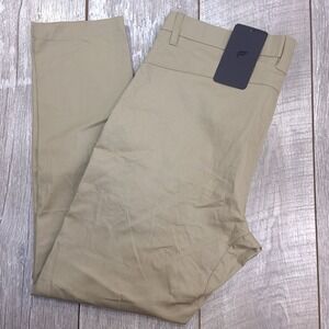 Fabletics High Side Chino Mens 36x30 Khaki Tan Modern Slim Fit Pants NWT